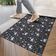 thumbnail image 4 of Black Cartoon Unicorn Flower Pattern Door Rugs,Washable Non Slip Door Mats Indoor,Decorative Door Mats,Entry Mat Indoor for Entrance,Bedroom,Kitchen,Bathroom,17"x30", 4 of 6