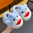thumbnail image 2 of Gvdentm Boys Slippers Size 1 Boys' Girls' Cotton Slippers Warm Fleece-Lined Non-Slip Kids' Cute Sheep Slippers Indoor Winter(Sky Blue,1), 2 of 6