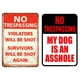 thumbnail image 1 of Placa Metal Vintage Advertencia Pintura Hierro Rectangular Bar para El 30x40cm 2 Uds., 1 of 9