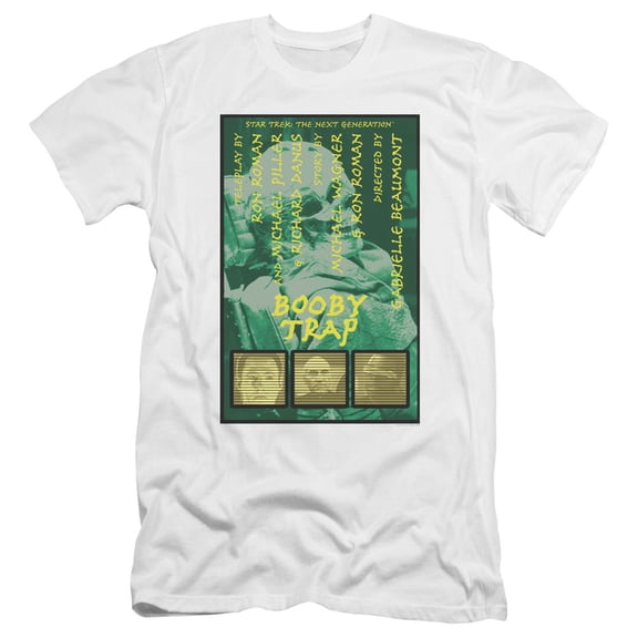 Star Trek Tng Season 3 Episode 6 Premium Canvas Adult Slim Fit 30/1 T-Shirt White