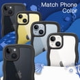 thumbnail image 7 of JETech Cute Case for iPhone 14 6.1-Inch, Wave Frame Curly Shape Shockproof Phone Cover for Women and Girls, Clear Hard PC Back (Black), 7 of 7