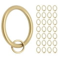thumbnail image 2 of Meriville  1.5-Inch Inner Diameter Metal Curtain Rings with Eyelets Gold - Set of 28, 2 of 5