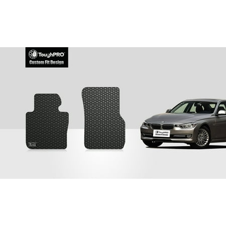 Bmw All Weather Mats - ToughPRO - BMW 335i Two Front Mats - All Weather - Heavy Duty - Black Rubber - 2012