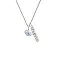 thumbnail image 2 of Delight Jewelry Silvertone Little Bird Initial - E - Silvertone Balance Bar Charm Necklace, 23", 2 of 4