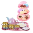 thumbnail image 1 of IFANLANDOR Imagination Stimulation Tea Set Props 17-Piece Dessert Tower for Tea Party Experience, 1 of 8