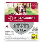 K9 Advantix II Flea and Tick Treatment for Large Dogs, 1-Pack