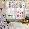 thumbnail image 5 of 2 Pack Valances for Window, Spring Easter Short Curtains for Kitchen Bedroom Living Room, Watercolor Eggs Gnomes Floral Butterflies Plants Small Window Treatment Valance Drapes 42 x 18 Inch, 5 of 8
