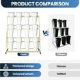 thumbnail image 3 of 3 Tier Metal Flower Display Stand with 12 Buckets and Wheels, Ideal for Flower Shops, Weddings & Home Decor, 3 of 8