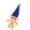 Lovely Mini Lucky Troll Doll Action Figures Toy Collections Blue Hair