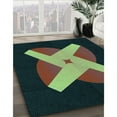 thumbnail image 3 of Ahgly Company Machine Washable Indoor Rectangle Transitional Fall Forest Green Area Rugs, 8' x 10', 3 of 7