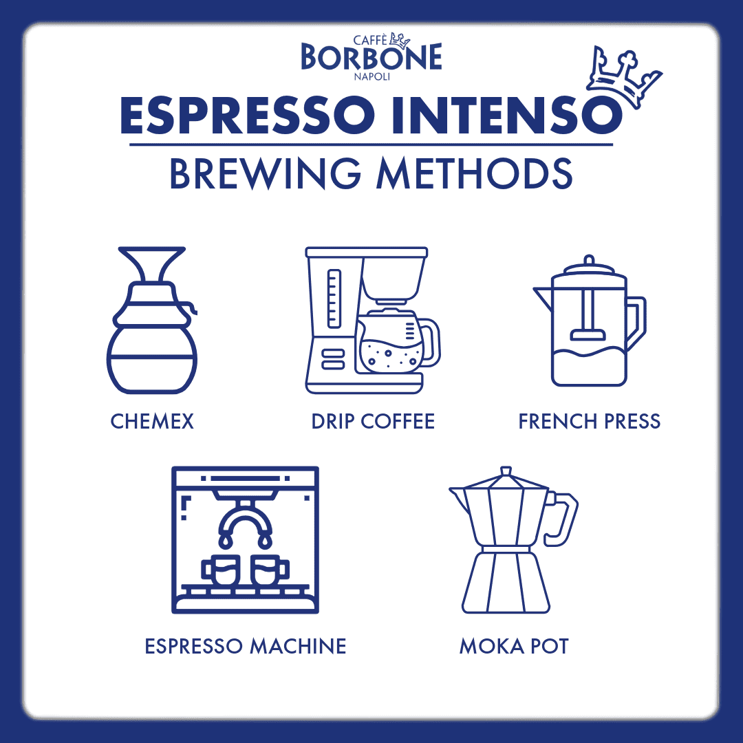 Caffè Borbone Espresso Intenso Medium Roast Whole Bean Coffee 2.2 Pound Bag