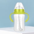 thumbnail image 5 of Kripyery 180/240/300ml Nipple Bottle Realistic Fall Resistant PP 360 Degree Rotating Handle Newborn Bottle for Daily, 5 of 9