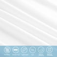 thumbnail image 4 of Unique Bargains Soft 190GSM Queen 16 Inch Deep Pocket Fitted Sheets White Twin, 4 of 8