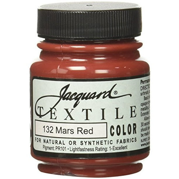 Jacquard Produits 134586 Peinture Textile Couleur 2,25 Onces-Mars Rouge