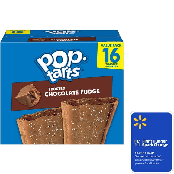 Pop-Tarts Frosted Chocolate Fudge Toaster Pastries, Breakfast Foods, Shelf-Stable, 27 oz (16 Count)
