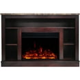 thumbnail image 6 of Cambridge Seville 47'' Freestanding Electric Fireplace with Remote| Multi-Color Flame| Log Insert | Mahogany Mantel | For Rooms up to 210 Sq.Ft. | Adjustable Heat Settings | Timer, 6 of 9
