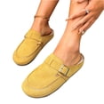 thumbnail image 4 of Norvail Womens Vintage Clunky Toe Slide Sandals, Comfortable Summer Slippers with Footbed Arch Support, Slip On Cushion Slides, Walking Sandals for Women With Arch Support, 4 of 4