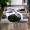 thumbnail image 3 of MDA Rug Imports Orelsi Grey/Black Polyester Area Rug 8'1'' X 10'5'' 8' x 10' Rectangle, 3 of 5
