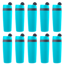 16 oz. Snap Seal Tumbler Travel Mugs - 10 Pack - Teal