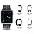 thumbnail image 4 of Apple Watch Band 38MM 40MM 42MM 44MM, Silicone Sport Bands, Breathable Silicone Replacement Watch Strap for Apple Watch Series 1, 2, 3, 4, 5 S/M & M/L (19-Colors), 4 of 7