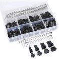 thumbnail image 1 of Solución de engarce profesional, conectores macho y hembra duraderos de 2,5 mm de paso, kit de conectores de 560 piezas para dispositivos electrónicos versátiles, compatible con JST SM, barril, 1 of 5