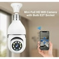 thumbnail image 6 of Wireless Security Camera, WIFI IP Camera, E27 Light Bulb 1080P HD Security Monitor Cam with Infrared Night Vision, White (Supports Only 5GHz Wi-Fi), 6 of 16