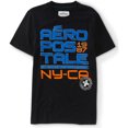 thumbnail image 1 of Aeropostale - Camiseta con adornos de la marca original Ny-ca para hombre, negro, extra pequeño Aeropostale Camiseta adornada, 1 of 2