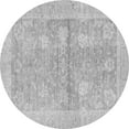 thumbnail image 1 of Ahgly Company Indoor Round Oriental Gray Traditional Area Rugs, 4' Round, 1 of 4
