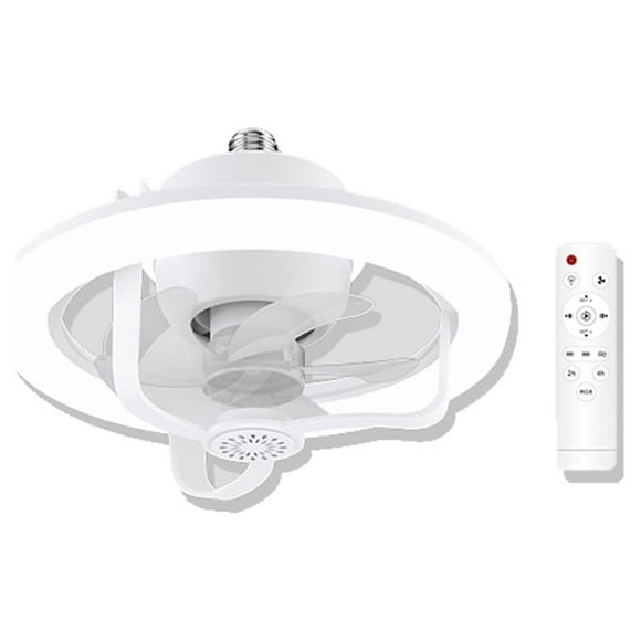 Ventilador de Techo Megaluz con Lámpara LED 6 Velocidades Silencioso