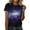 Khaki, variant on Women's Galactic T Shirt 3D Starry Print Short Sleeve Crewneck Fashion Planetary Outfit for Clothing