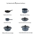 thumbnail image 2 of Batería de Cocina Ekco 9 piezas  Acero esmaltado Gris con Brillo Perdurable, 2 of 4
