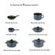 thumbnail image 2 of Batería de Cocina Ekco 9 piezas  Acero esmaltado Gris con Brillo Perdurable, 2 of 4
