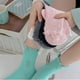 thumbnail image 2 of Calcetines de estilo mendigo rotos, calcetines hasta media pantorrilla para mujer, medias de verano de color liso que combinan con todo, calcetines de pila personalizados de estilo coreano para mujer, 2 of 6