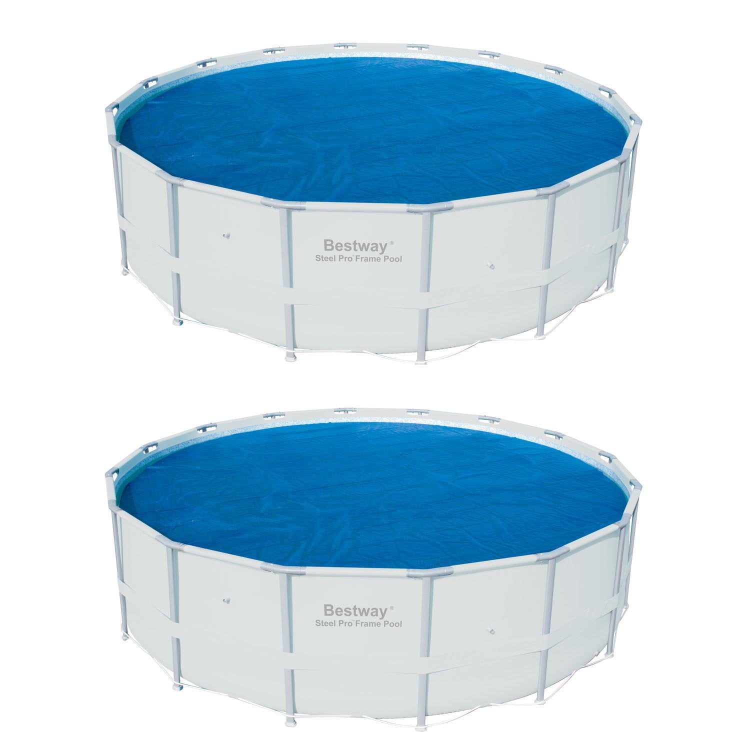 Bestway 15 Foot Round Above Ground Swimming Pool Solar Heat Cover 2 Bestway 15 Foot Round Above Ground Swimming Pool Solar Heat Cover 2 Pack Com