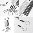 thumbnail image 2 of 6 cordones de alambre de acero en espiral: llaveros antipérdida con espiral - Correa de seguridad retráctil con resorte elástico para teléfono móvil, herramientas y actividades al aire libre, 2 of 7