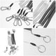 thumbnail image 2 of 6 cordones de alambre de acero en espiral: llaveros antipérdida con espiral - Correa de seguridad retráctil con resorte elástico para teléfono móvil, herramientas y actividades al aire libre, 2 of 7