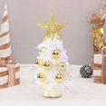 thumbnail image 3 of Árbol de Navidad de mesa, Mini árbol de Navidad, Adornos navideños decorativos para Oro, 3 of 7