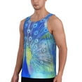 thumbnail image 2 of Gaeub Peacock Men's Athletic Tank Top, Workout Sleeveless Shirts, Running Tank Tops for Gym, Running, Training - X-Large, 2 of 9