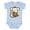 AE-Light Blue, variant on Monkey thinking Boys or Girls Baby Bodysuit