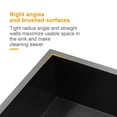 thumbnail image 4 of Logmey 32"x19"Kitchen Sink Single Bowl Black Stainless Steel with Drainer Undermount, 4 of 9