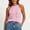 Pink, variant on IUYRTFE Women's Solid Color Halter Neck Sleeveless Tank Top Casual Summer Basic Top
