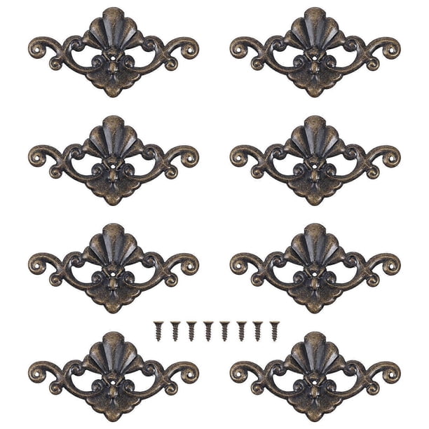 Decorative Corner Guards 8 Pcs Dark Grey Square Iron Corner Cover Designed For DIY Decoration And Furniture Protection