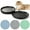Black+Black, variant on Ceramic Cat Bowls 3 Packs, Whisker Stress Free Cat Feeding Plates with 3 Non-Slip Mats, Wide & Shallow Cat Food Dish to Relieve Whisker Fatigue, for Cats, Kittens, Puppies, Dishwasher Safe
