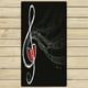 thumbnail image 1 of ABPHQTO Treble Love And Music Notes Toallas, Beach Bath Pool Sprot Travel Hand Spa Toalla 75x140 cm, 1 of 1