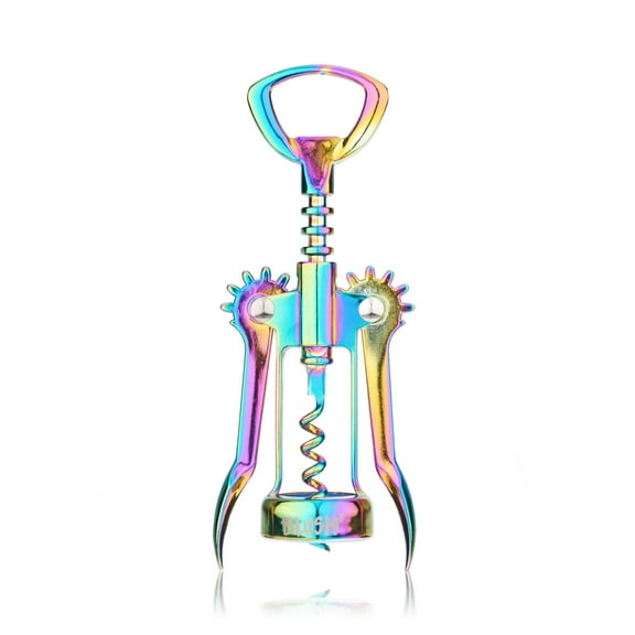Blush Winged Corkscrew Wine Opener, Iridescent Wine Bottle Opener, Mirage