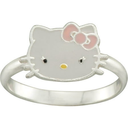 Ss Hello Kitty Enml Sitting Pd W/ Chain