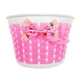thumbnail image 4 of Cesta para Bicicleta para Niños, Cesta para Bicicleta, Cesta para Manillar Extraíble, Cesta de Almacenamiento para Compras, Camping, Picnic, Deportes, Rosa, 4 of 8