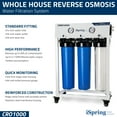 thumbnail image 3 of iSpring CRO1000 4-Stage Tankless Commercial Reverse Osmosis Drinking Water Filtration System for Restaurant and Small Business, 1000 GPD RO Membrane, 20-Inch Filters 3/4" NPT Inlet, 3 of 6