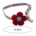 thumbnail image 5 of Flower Patterns Cat Collar with Bell – Adjustable, Soft, Lightweight, Comfortable Pet Collar for Holiday Parties and Daily Decoration, 5 of 8