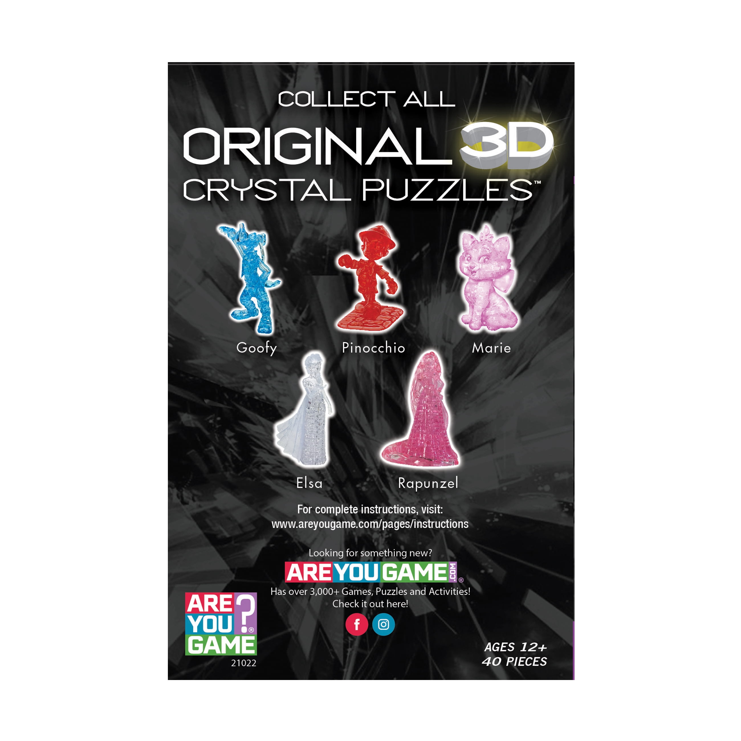 AreYouGame.com 40-Piece Disney Snow White 3D Crystal Puzzle